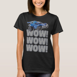 Camiseta Uau! Uau! Uau! Jogo de Futebol de Foguete