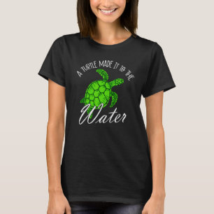 Camiseta Uau Uma Tartaruga Entrou na Aliança da Água