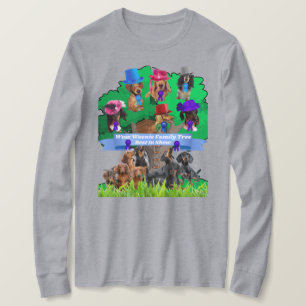 Camiseta Uau Weenies Family Tree Best In Show Ladies