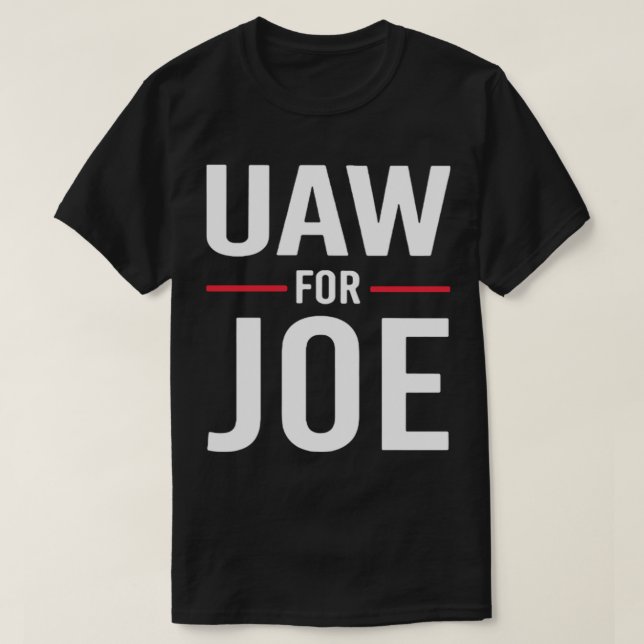 Camiseta Uaw UAW para Joe Biden (Frente do Design)