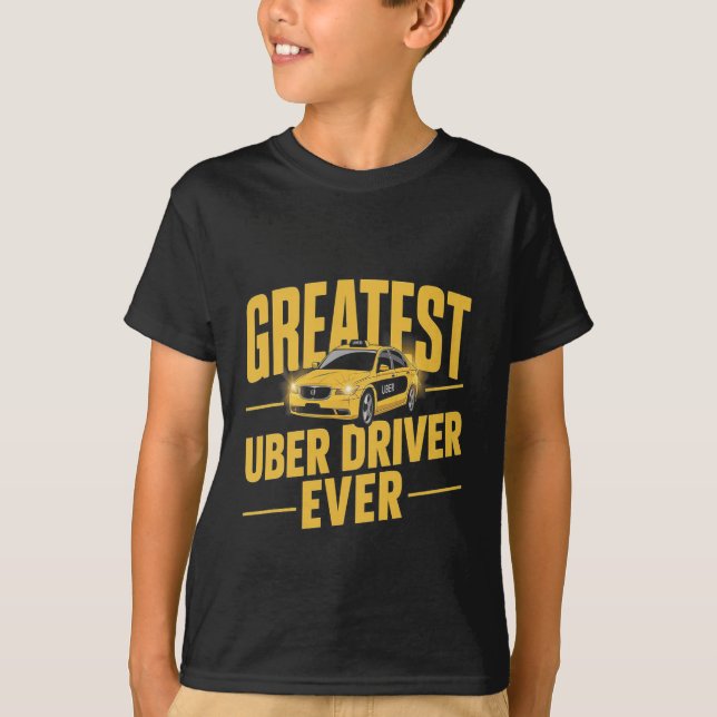 Camiseta Uber Driver Uber Engraçado de Driver Uber 1 (Frente)