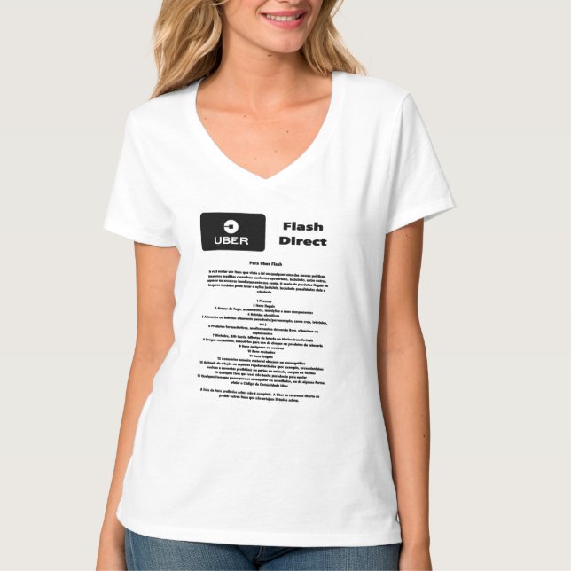 Camiseta Uber Flash Direct Diretrizes (Frente)
