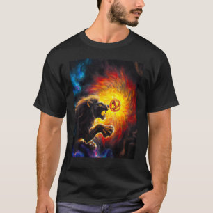 Camiseta ÜBERMENSCH LION vs Dragão Nietzche impressioni