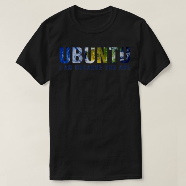 Camiseta Ubuntu sou porque você é leve (Frente do Design)