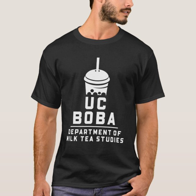 Camiseta Uc Boba Bubble Pearl Milk Tea University (Frente)