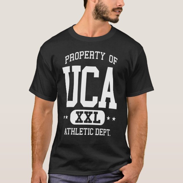 Camiseta UCA Retro Athletic Property Dept (Frente)