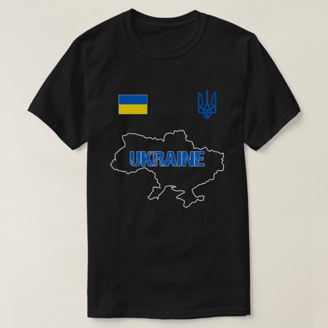 Camiseta Ucrânia (Frente do Design)