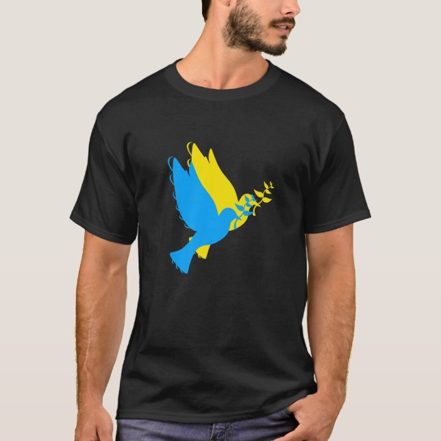 Camiseta Ucrânia: A Paz Me Mantém Com A Ucrânia (Frente)