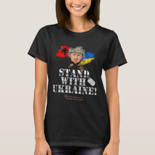 Camiseta Ucrânia Alnia Volodymyr Zelenskyy Fique Com Ucrâni