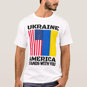 Camiseta Ucrânia América Está Contigo Apoio Americano
