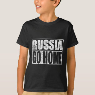 Camiseta Ucrânia Apoia Rússia Volte para Casa Meme Vladimir