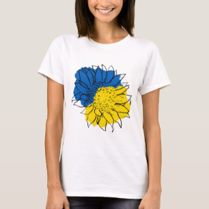 Camiseta Ucrânia Bandeira Sunflower Vintage Apoio ucranian