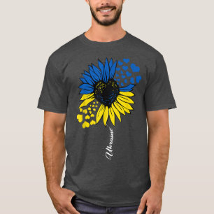 Camiseta Ucrânia Bandeira Sunflower Vintage Apoio ucraniano