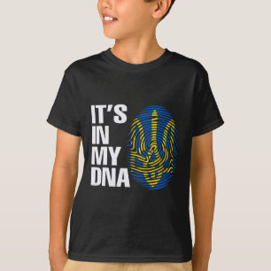 Camiseta Ucrânia Bandeira Ucraniana Brasão de Armas DNA da