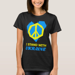 Camiseta Ucrânia Bandeira Ucraniana Paz Eu Apoio a Ucrânia