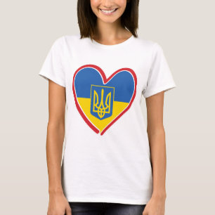 Camiseta Ucrânia-Coração