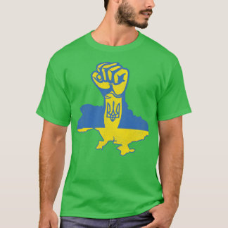 Camiseta Ucrânia: Forte Punho Levantado