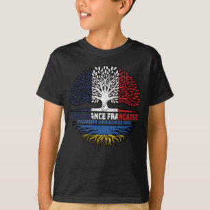 Camiseta Ucrânia França, França, Árvore Bandeira