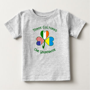 Camiseta Ucrânia Irlanda EUA Trevo Bandeira Personalizada