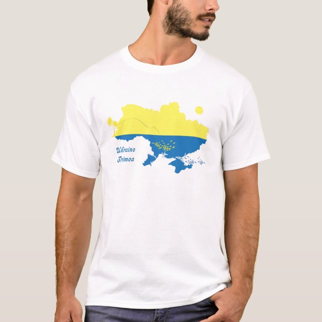 Camiseta Ucrânia, Krimea, resto (Frente)