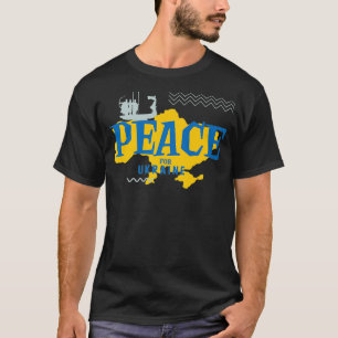 Camiseta Ucrânia: Mapa da Ucrânia - Jogo da Paz - Guerreiro