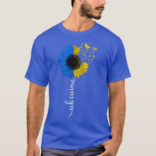 Camiseta Ucrânia Pavilhão de girassol Vintage Bandeira Ucra