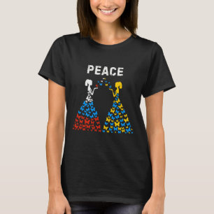 Camiseta Ucrânia Rússia Paz Pare a Guerra