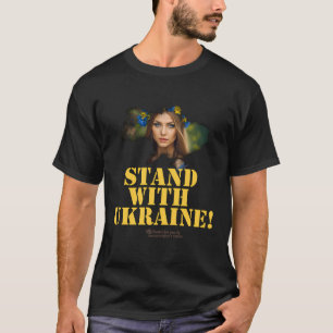 Camiseta Ucrânia: Slogan de Mulher da Figura Alegórica