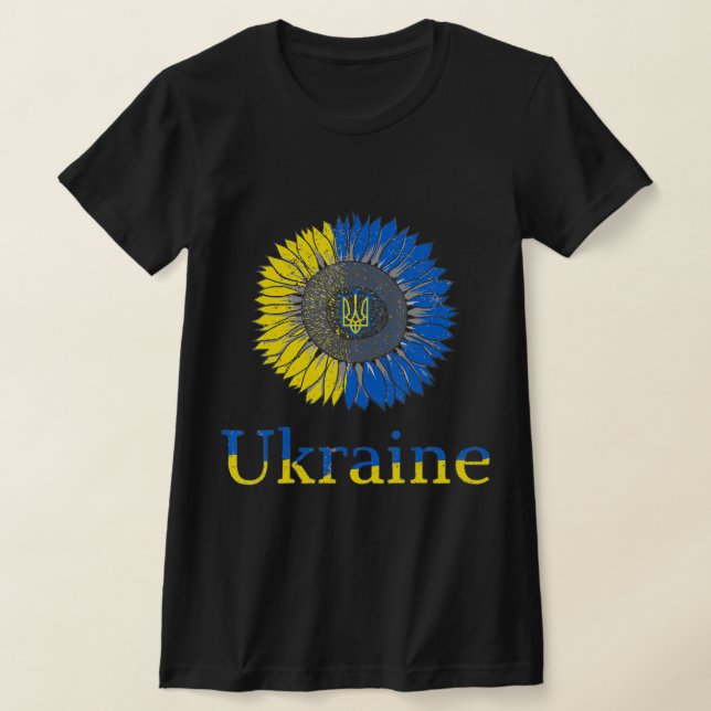 Camiseta Ucrânia Sunflower Vintage Ucraniano (Postura )