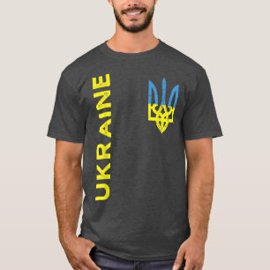 Camiseta Ucrânia Trident Casaco de Armas Emblem Bandeira Uc