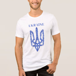 Camiseta UCRÂNIA. Tridente. Fique com a Ucrânia.