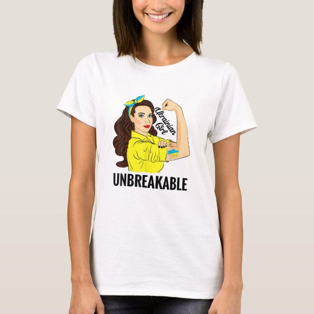 Camiseta Ucraniana Tshirt Women Girl Inseparável (Frente)