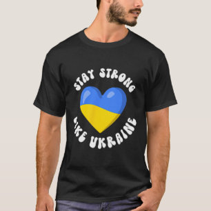 Camiseta Ucraniano Apoie a Bandeira da Ucrânia Amor Ucrania