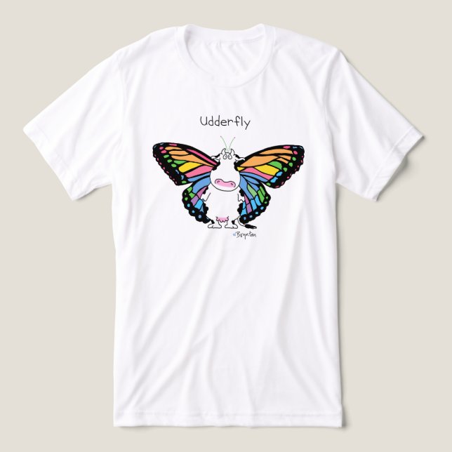 Camiseta UDDERFLY por Sandra Boynton (Design frontal)