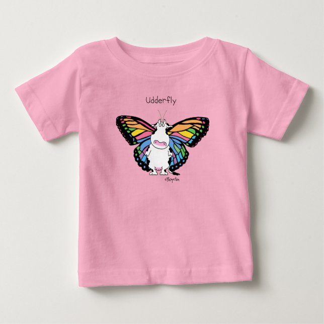 Camiseta UDDERFLY por Sandra Boynton (Frente)