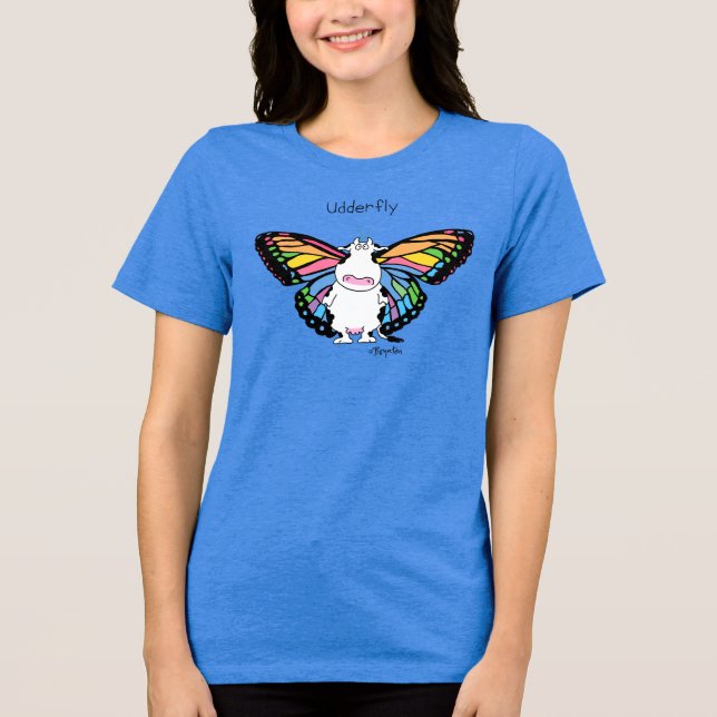 Camiseta UDDERFLY por Sandra Boynton (Frente)