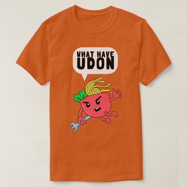 Camiseta Udon Japan Noodles Ramen Asian Noodle Box Cuisi (Frente do Design)