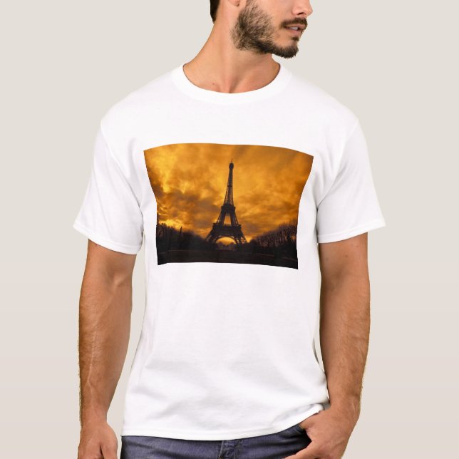 Camiseta UE, França, Paris.  Torre Eiffel. (Frente)