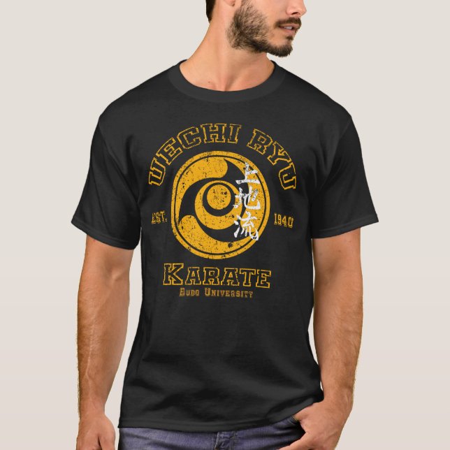 Camiseta Uechi Ryu Karate Budo Academia de Artes Marciais D (Frente)