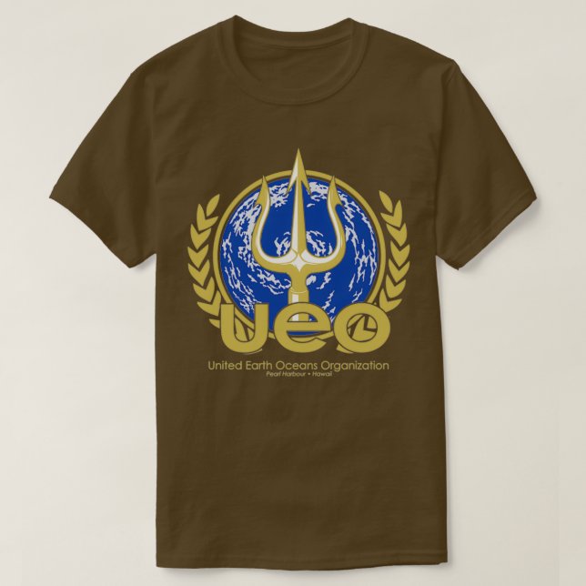 Camiseta UEO United Earth Oceans inspirados pelo SeaQuest D (Frente do Design)