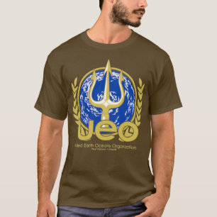 Camiseta UEO United Earth Oceans inspirados pelo SeaQuest D