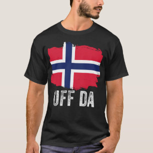 Camiseta Uff Da Frase Norueguesa - Escandinávia - Norge Vik
