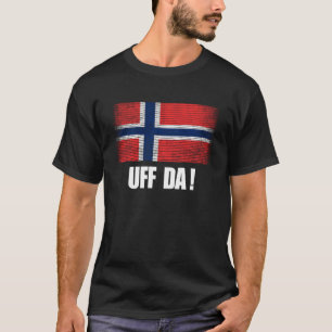 Camiseta Uff Da Noruega Flag Norge Heritage Culture Souveni