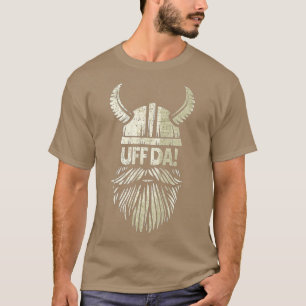 Camiseta Uff Da Norueguesa Citação Escandinava Capacete Vik