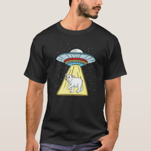 Camiseta Ufo Abdução De Urso Polar Cujo