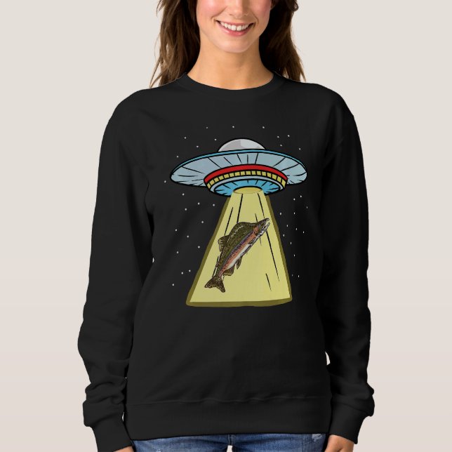 Camiseta Ufo Abdução Salmão (Frente)