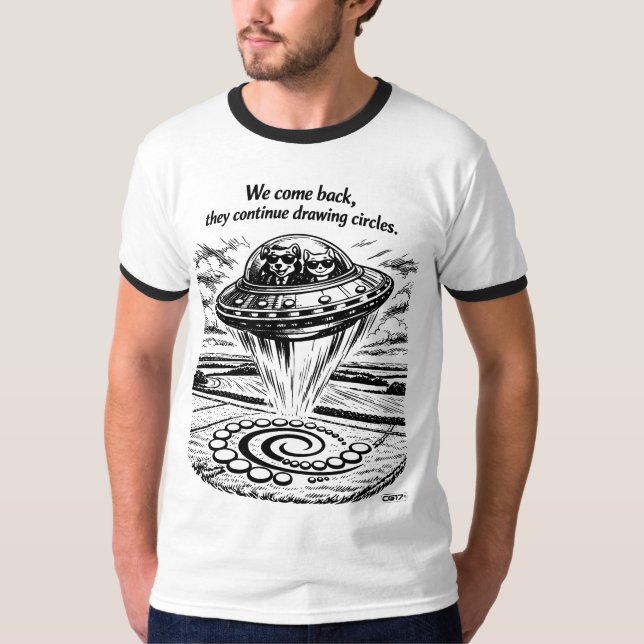 CAMISETA UFO CROP CIRCLES (Frente)