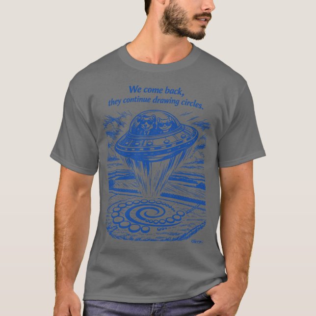 CAMISETA UFO CROP CIRCLES  (Frente)