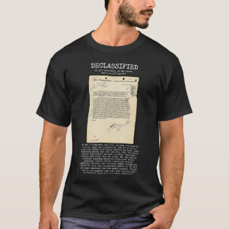 Camiseta UFO - Declassified 65_HS1-834228961_62-HQ-83894_Se
