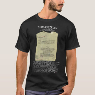 Camiseta UFO - Declassified 65_HS1-834228961_62-HQ-83894_Se